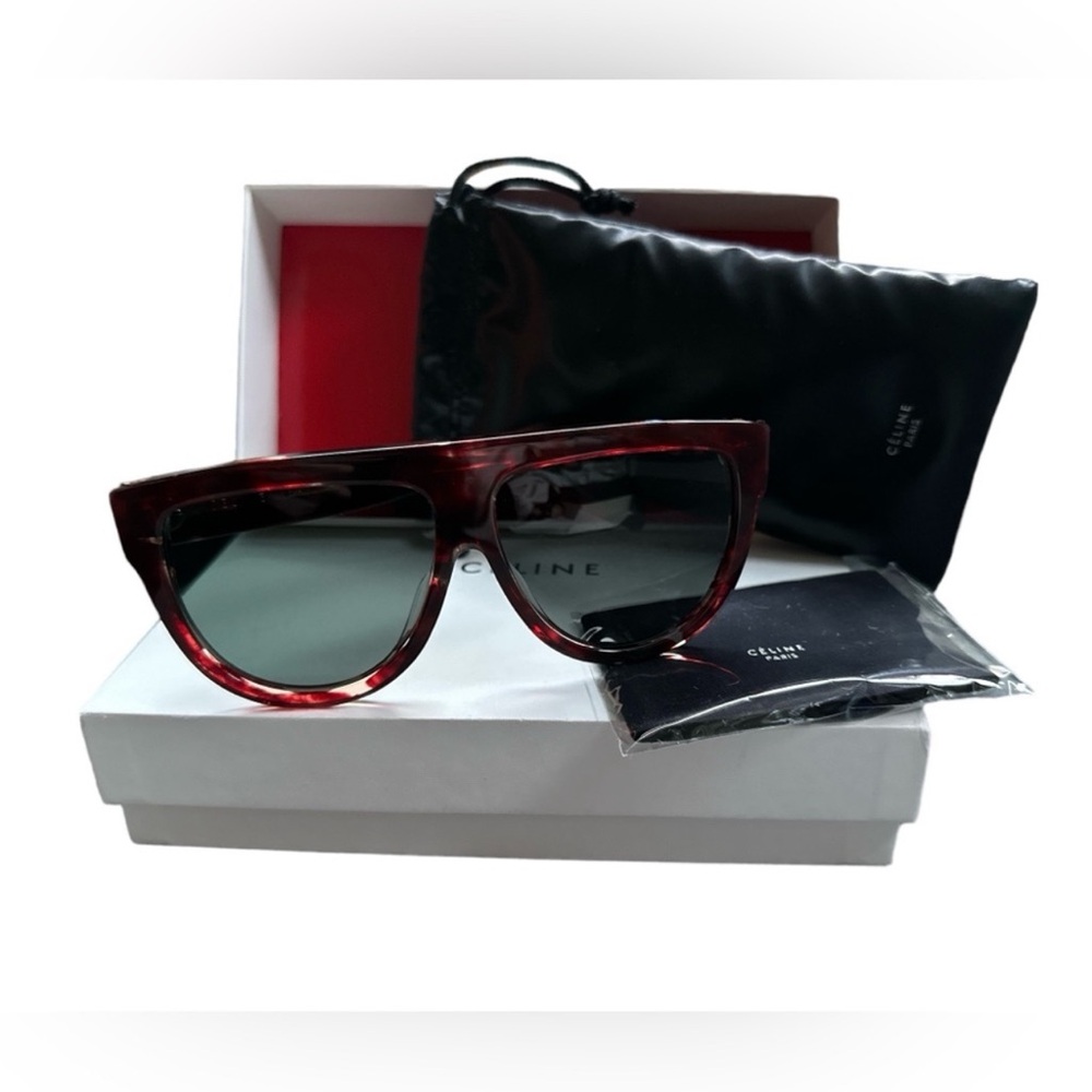 NEW CELINE Thin Shadow Pilot Navigator Sunglasses